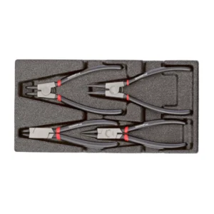 Gedore red juego alicate circlip 3301716 Juego de alicates de puntas para arandelas, 4 piezas - R22150017