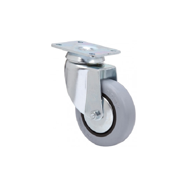 ALEX*Rueda Giratoria Goma Gris - 10BH80CP-PGI - 1-0180