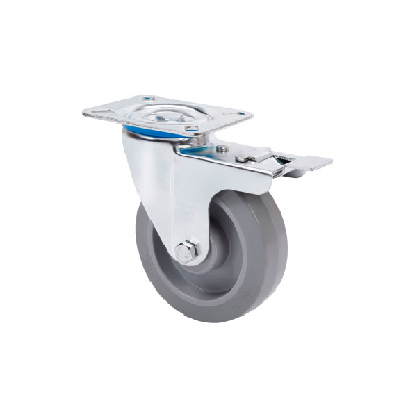 ALEX*Rueda Fija Goma Gris - 10ZVLFD80-PGR - 2-3753*