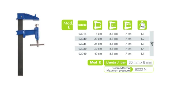 PIHER*Aprieto de émbolo Modelo-E-20 - 03020