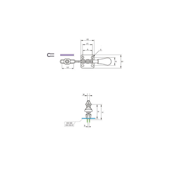 KAKUTA*Brida Brazo Horizontal KKHH-350