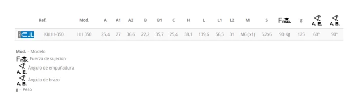 KAKUTA*Brida Brazo Horizontal KKHH-350