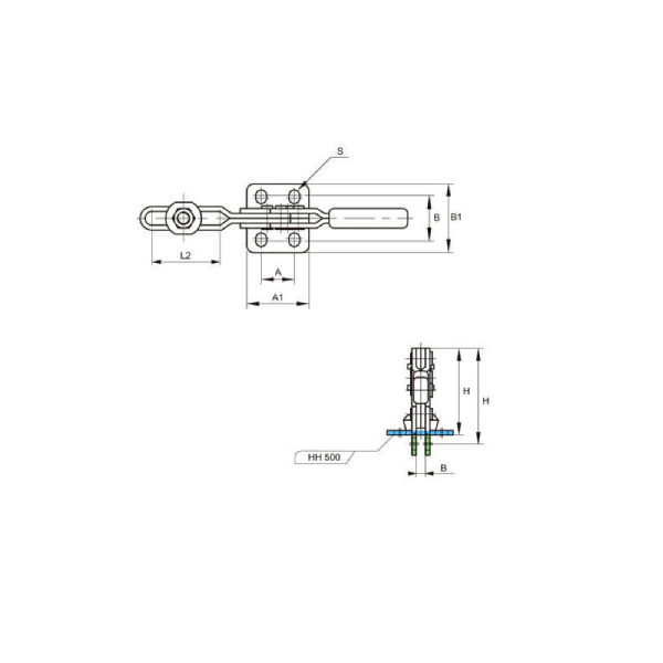 KAKUTA*Brida Brazo Horizontal KKHH-500