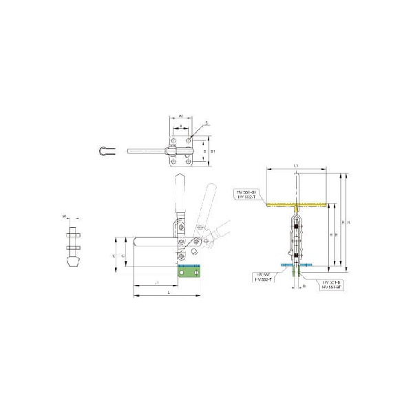 KAKUTA*Brida Brazo Vertical KKHV-550