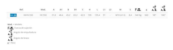 KAKUTA*Brida Brazo Vertical KKHV-550