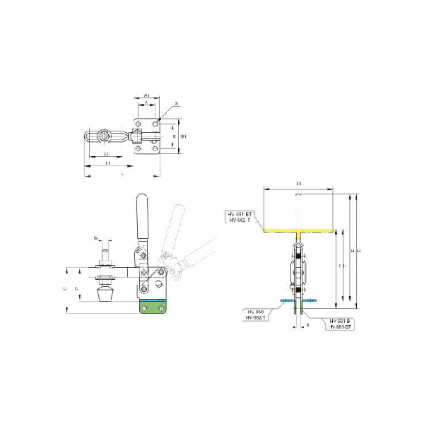 KAKUTA*Brida Brazo Vertical KKHV-650