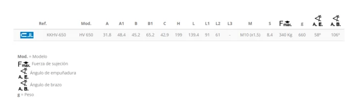 KAKUTA*Brida Brazo Vertical KKHV-650