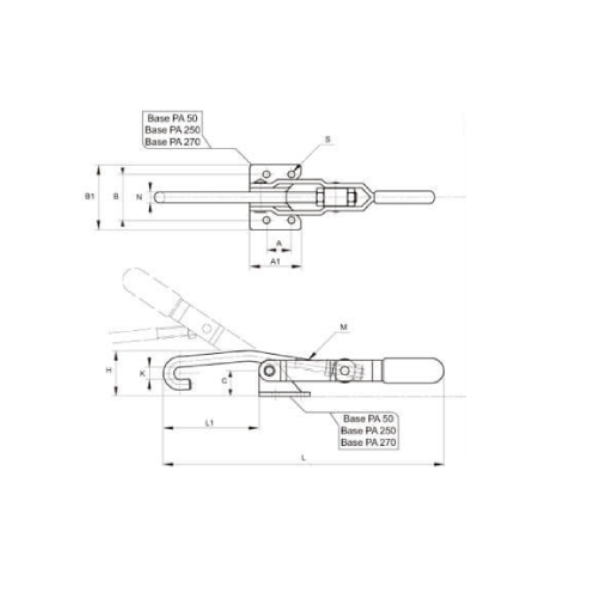 KAKUTA*Brida Tracción KKPA-250