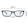 PEGASO*Gafas BlueStop Solid Pure Black +2.5 Diop. - H01