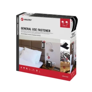 VELCRO*Cinta adhesiva velcro Uso General Fastener 20mm x 5mts. Negro