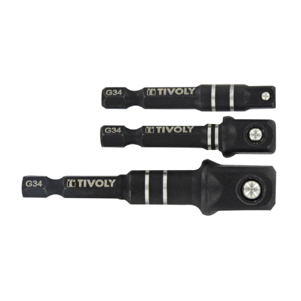 3 adaptadores hexagonales de 6,35mm. IMPACTO - 11591120008 tivoly 1 TIVOLY*3 adaptadores hexagonales de 6,35mm. IMPACTO - 11591120008