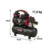 CEVIK*Compresor silencioso 6 litros 1HP - CA-PRO6XS