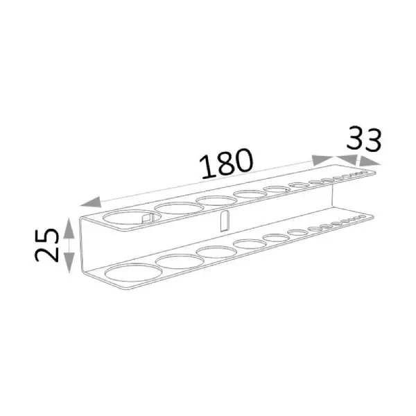 HECO*110007 Soporte para 12 llaves allen *