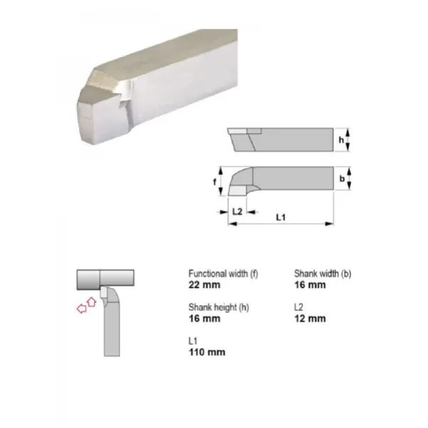 CANELA*Herramienta ISO6 1616R PM25 D-4980 K21(P30)