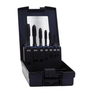 Juego de machos de roscar 3-12 mm exact pasema 1 EXACT*Juego Macho Maquina - M-3/M-12 A/P A. Azul