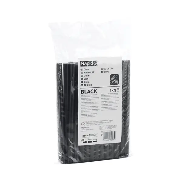 RAPID*Barra termofusible negra 12x200 - 51215108
