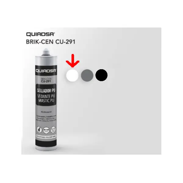 QUIADSA*Sellador poliuretano CU-291 Blanco*