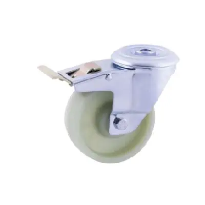 AFO*Rueda Ø80mm. con sistema de freno doble - 204/80 FDA FV - 30634