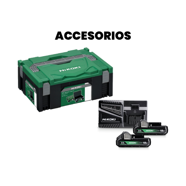 HIKOKI*Taladro 18V DV18DAWCZ + Accesorios