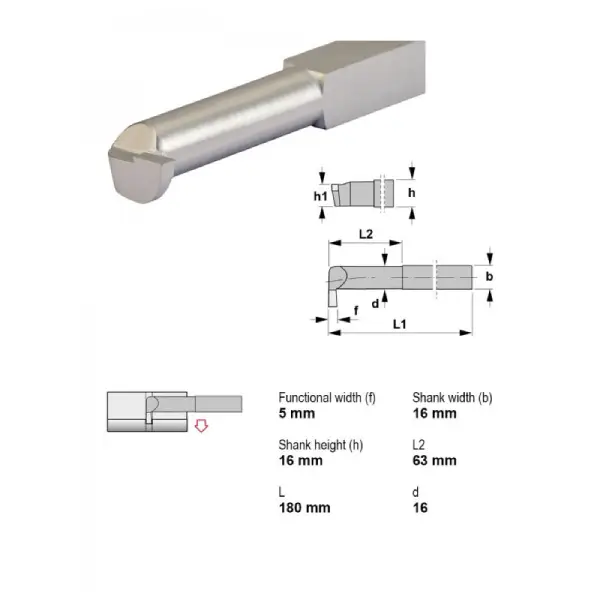 CANELA*Herramienta ISO2 1616R PM25 D-4972 *