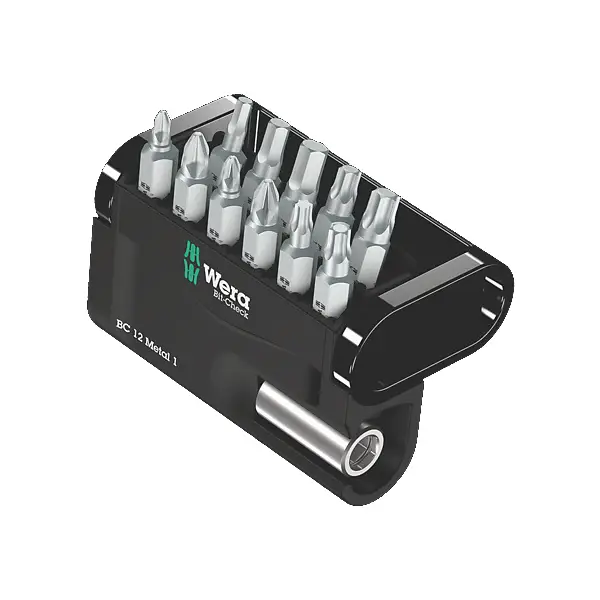 WERA*Juego Bit-Check 12 puntas metal - 05057424001*