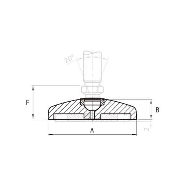 OPAC*Base giratoria INOX. - 50