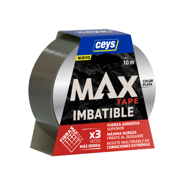CEYS*Cinta MAX negra o plata 10M. x 48mm.