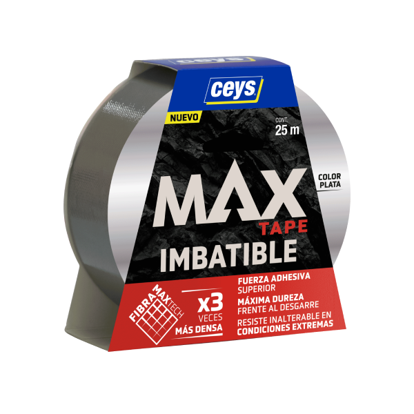 CEYS*Cinta MAX negra o plata 25M. x 48mm.