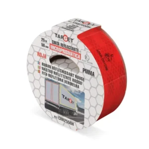 Cinta reflectante homologada roja 25m. x 50mm. - CRR2550H