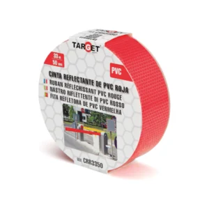 Cinta reflectante roja 33m. x 50mm.