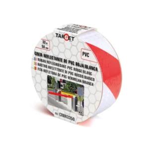 Cinta reflectante roja/blanca 33m. x 50mm.