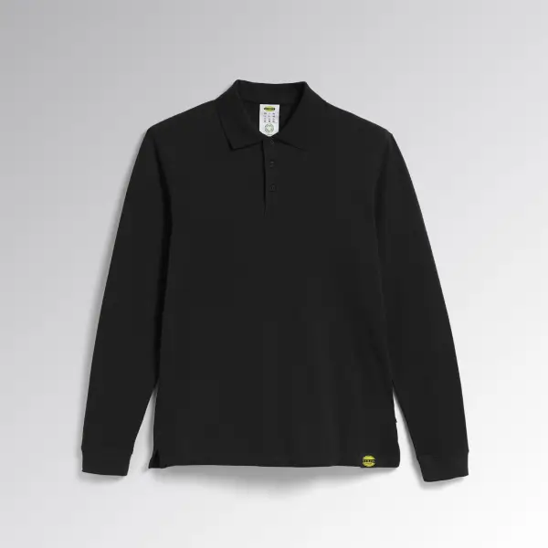 diadora polo atlantis negro DIADORA*Polo ML ATLANTIS NEGRO T-L