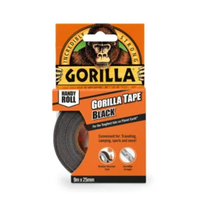 GORILLA*Cinta americana negra 9m. x 25mm.