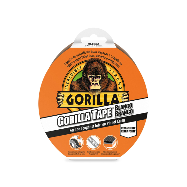 GORILLA*Cinta americana blanca 27m. x 48mm.