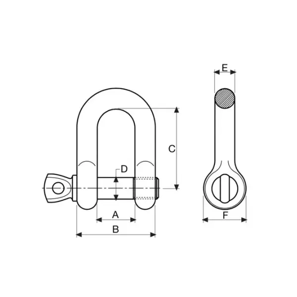 GAYNER*Grillete recto M-12 - GR-12