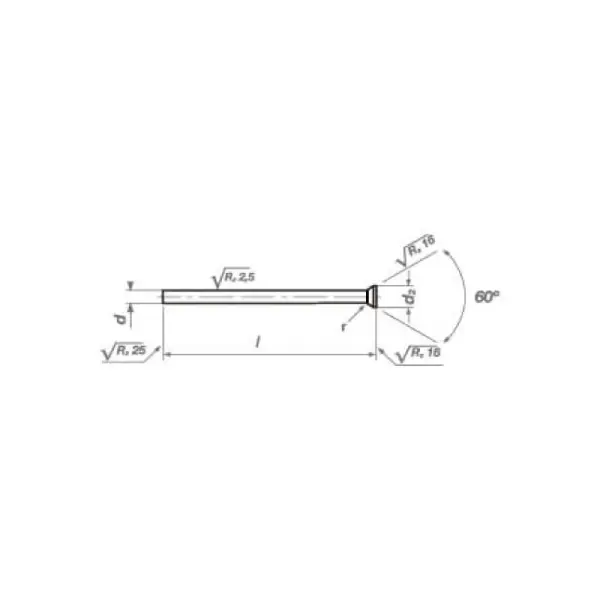 Punzón DIN-9861D AR 12'25x070*