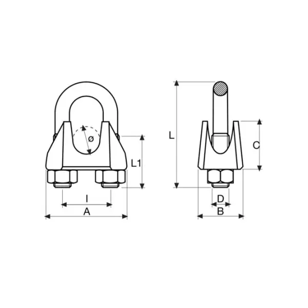 Sujetacables DIN-741 M-06