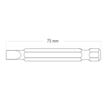 Punta RIBE8 hexagonal - 10mm. x 75mm.