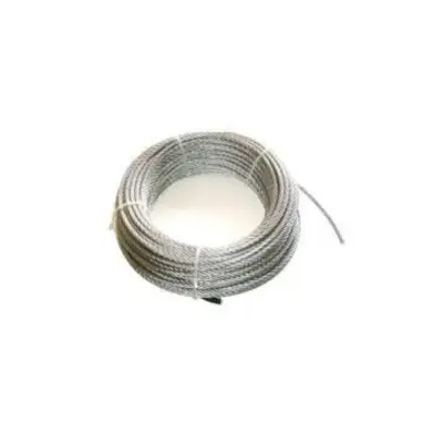 Cable de Acero Galvanizado 6x7+1 Ø4 mm – Rollo 25 m