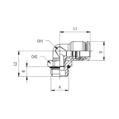 AIGNEP*Codo giratorio macho 8 3/8 - 55116