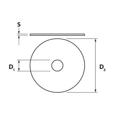 Arandela carrocero M-12,5x40 - AEZ12540