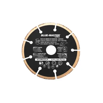bluemaster Disco multiusos para uso radial SCMD - 115x1.6 BLUEMASTER*Disco multiusos para uso radial SCMD - 115x1.6