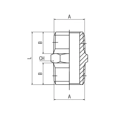AIGNEP*Machón cónico - Ref. 2000-1/4