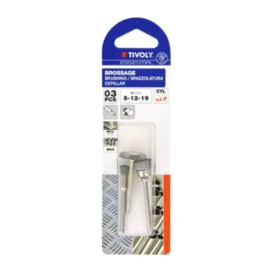 TIVOLY*3 minicepillos de acero Ø5-12-19 mm - 11108720001