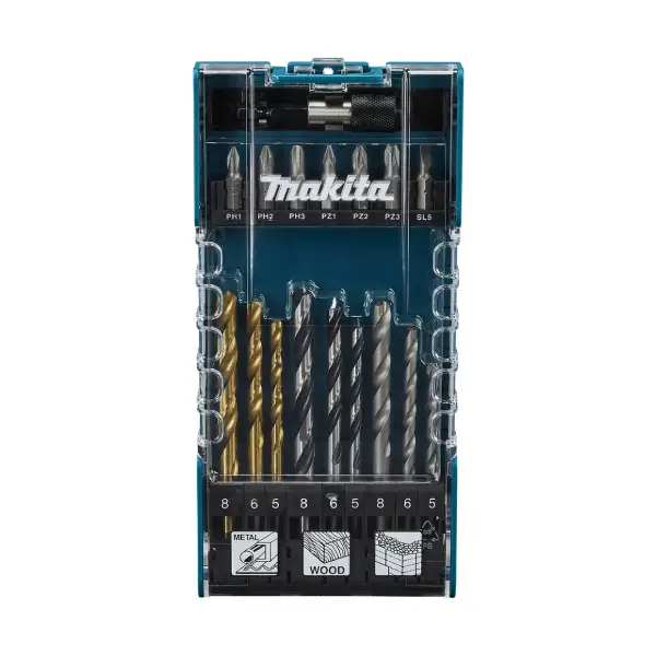 MAKITA*Estuche brocas y puntas - 17 piezas - D-74887