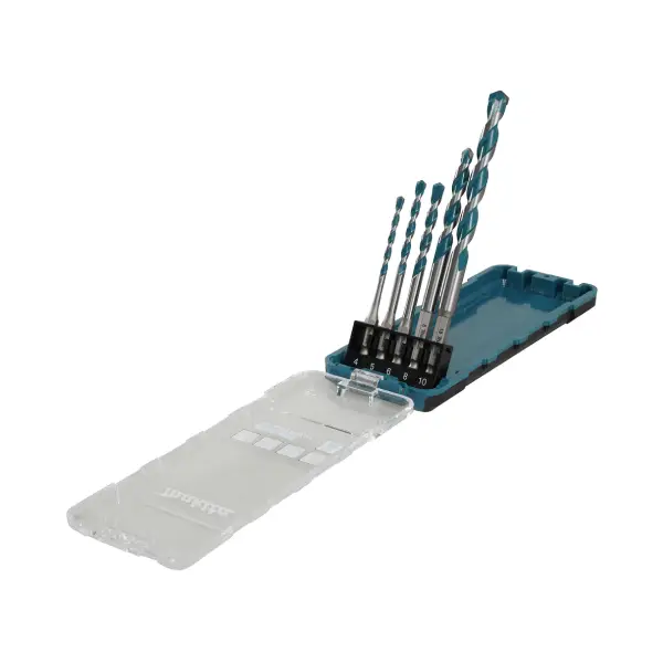 Set brocas multimaterial 1_4_ - 5 piezas - E-16732 MAKITA*Set brocas multimaterial 1/4" - 5 piezas - E-16732